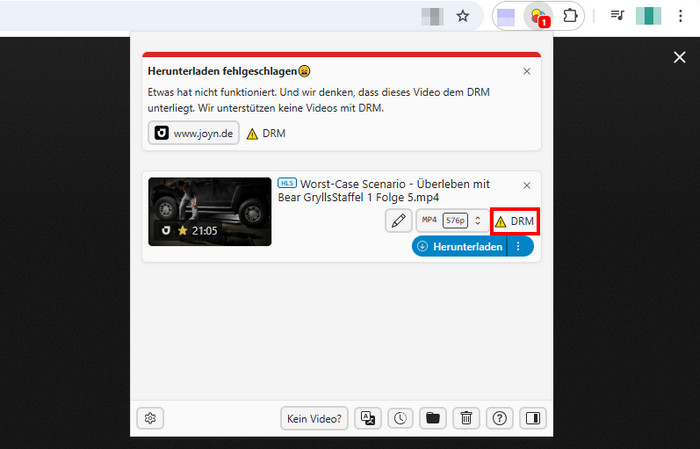 Download von Joyn mit Browser-Erweiterungen