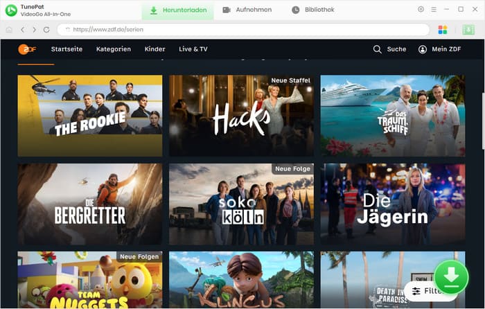 TunePat VideoGo All-In-One ZDF Video Downloader